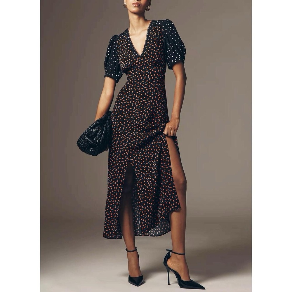 Anthropologie / Maeve Valentine A-Line Maxi Dress